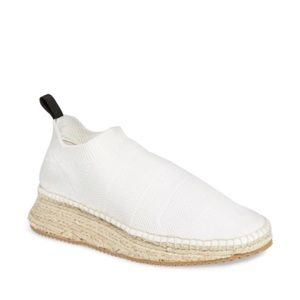 Alexander Wang Dylan Low White Knit Shoe - Size 37EU/6.5US